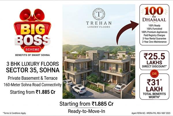 Trehan 3 BHK Luxury Floors in sohna